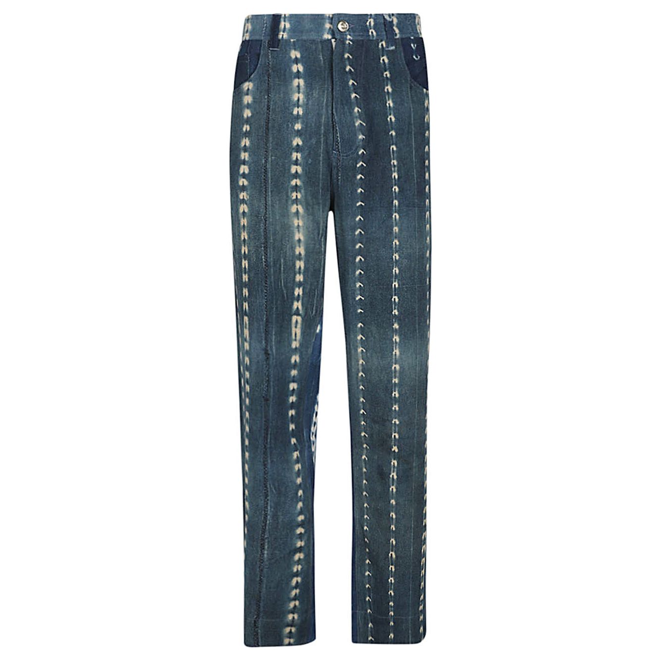 WALES BONNER Jeans Blue MS23DE02CO15599