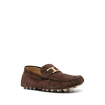 Tod's Gommino Bubble T Timeless nubuck driving shoes XXM52K0GW61RE0S611
