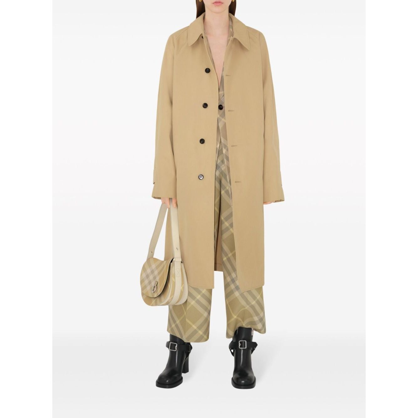 Burberry check-print tailored wool trousers Trousers