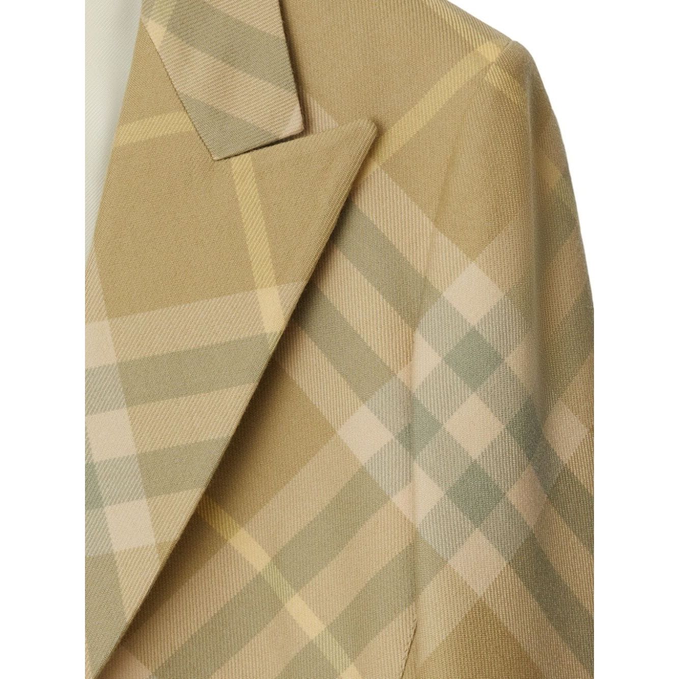 Burberry checked tailored single-breasted blazer Jackets