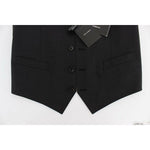 Dolce & Gabbana Gray Wool Stretch Dress Blazer Vest VE10110-50