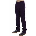 GF Ferre Purple Cotton Stretch Purple Fit Pants SIG30606-48
