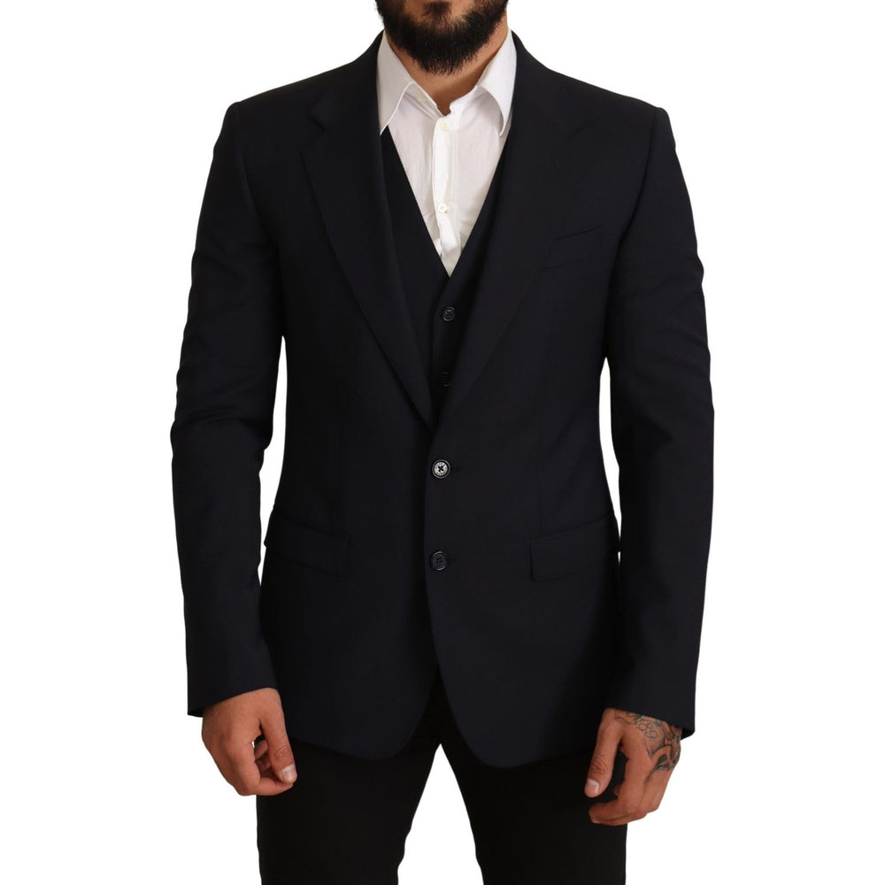 Dolce & Gabbana Blue 2 Piece MARTINI Blazer Suit Jacket KOS1892 -50