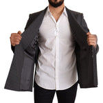 Dolce & Gabbana Gray Check Wool Slim Fit Blazer Jacket KOS1893-48