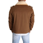 Dolce & Gabbana Brown Double Breasted Shearling Coat Jacket JKT2910-54