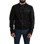 Dolce & Gabbana Black Nylon Full Zip Men Bomber Coat Jacket JKT2759-48