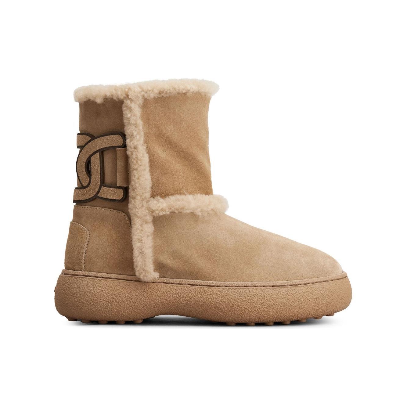 Tod's Kate suede and shearling ankle boots XXW09J0HQ60I0X590A