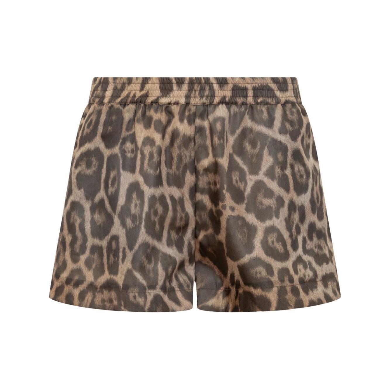 Stella McCartney leopard print shorts