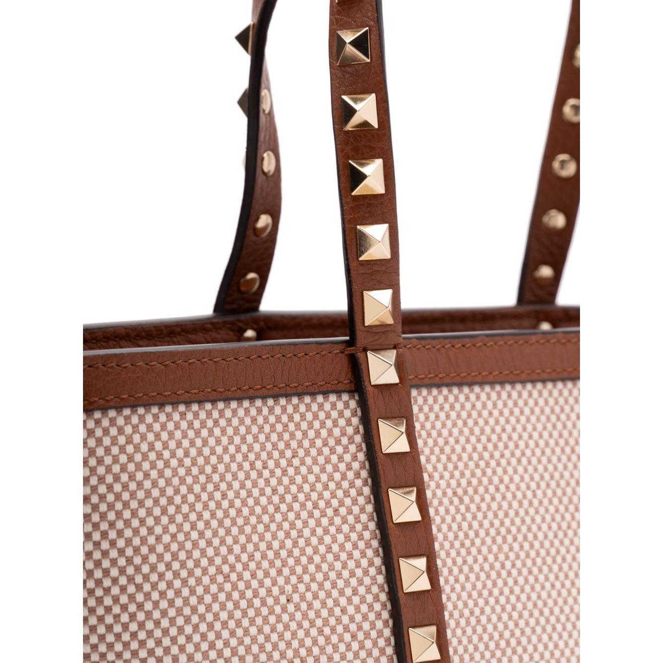 Valentino Garavani Rockstud canvas mini tote bag Shopper
