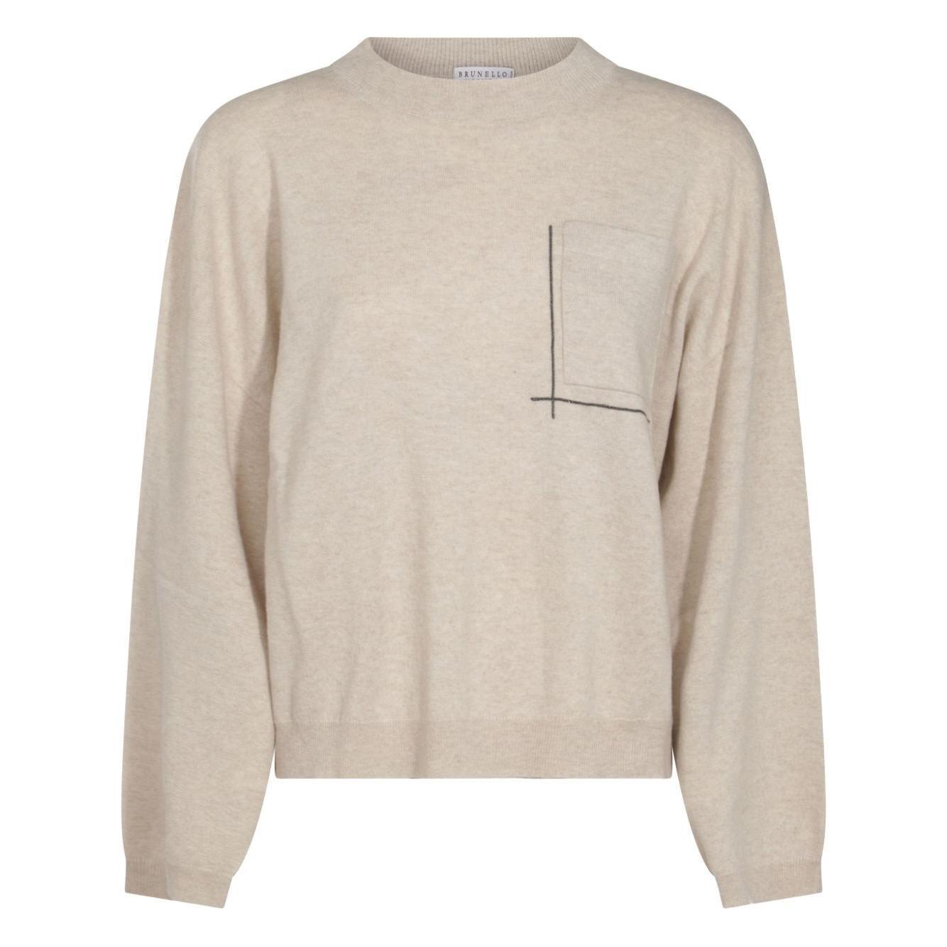 Brunello Cucinelli Sweaters Beige Topwear
