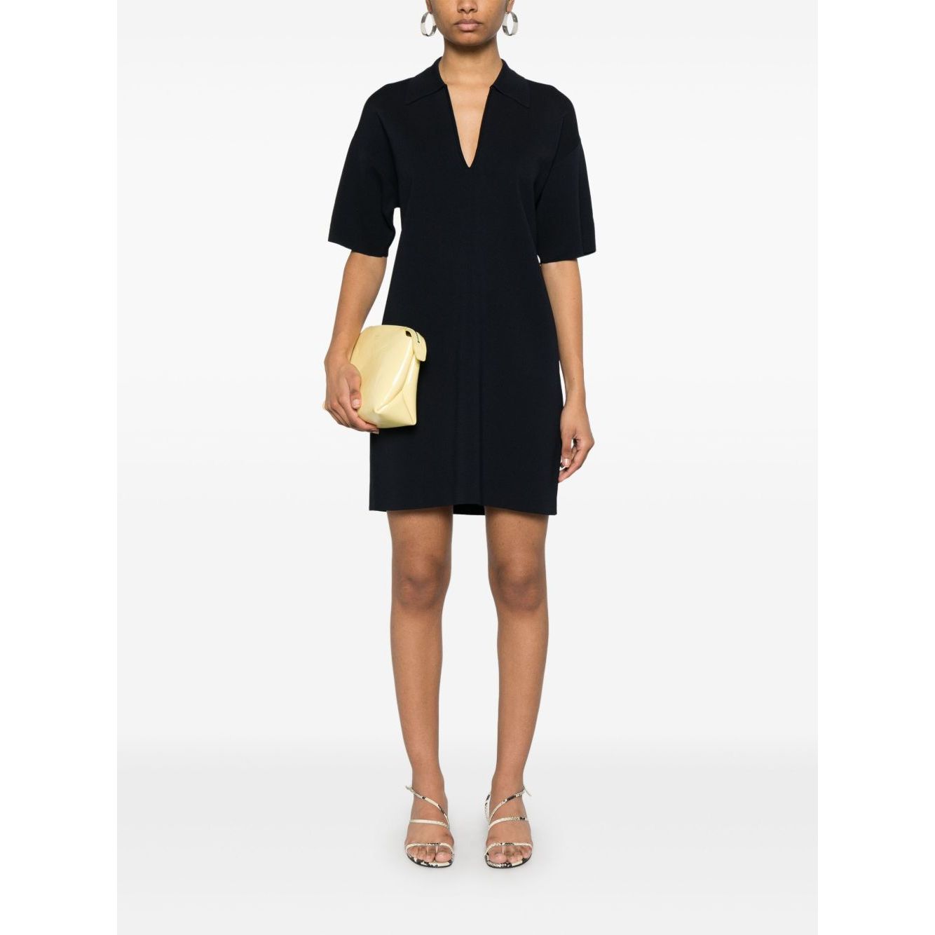 Parosh mini dress with collar detail and V-neckline Dresses