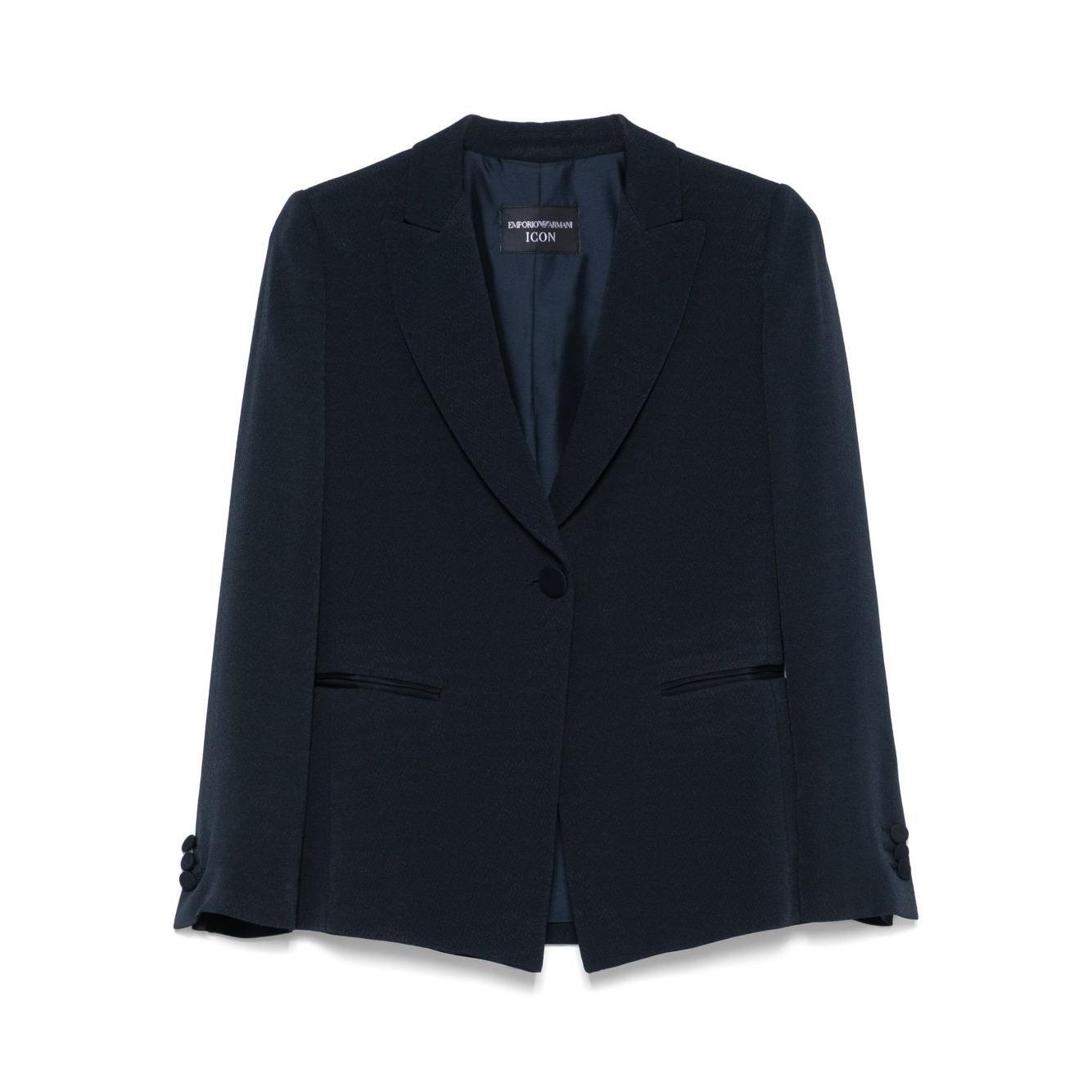 Emporio Armani Icon single-breasted blazer EW000979TE12255OB003-P25