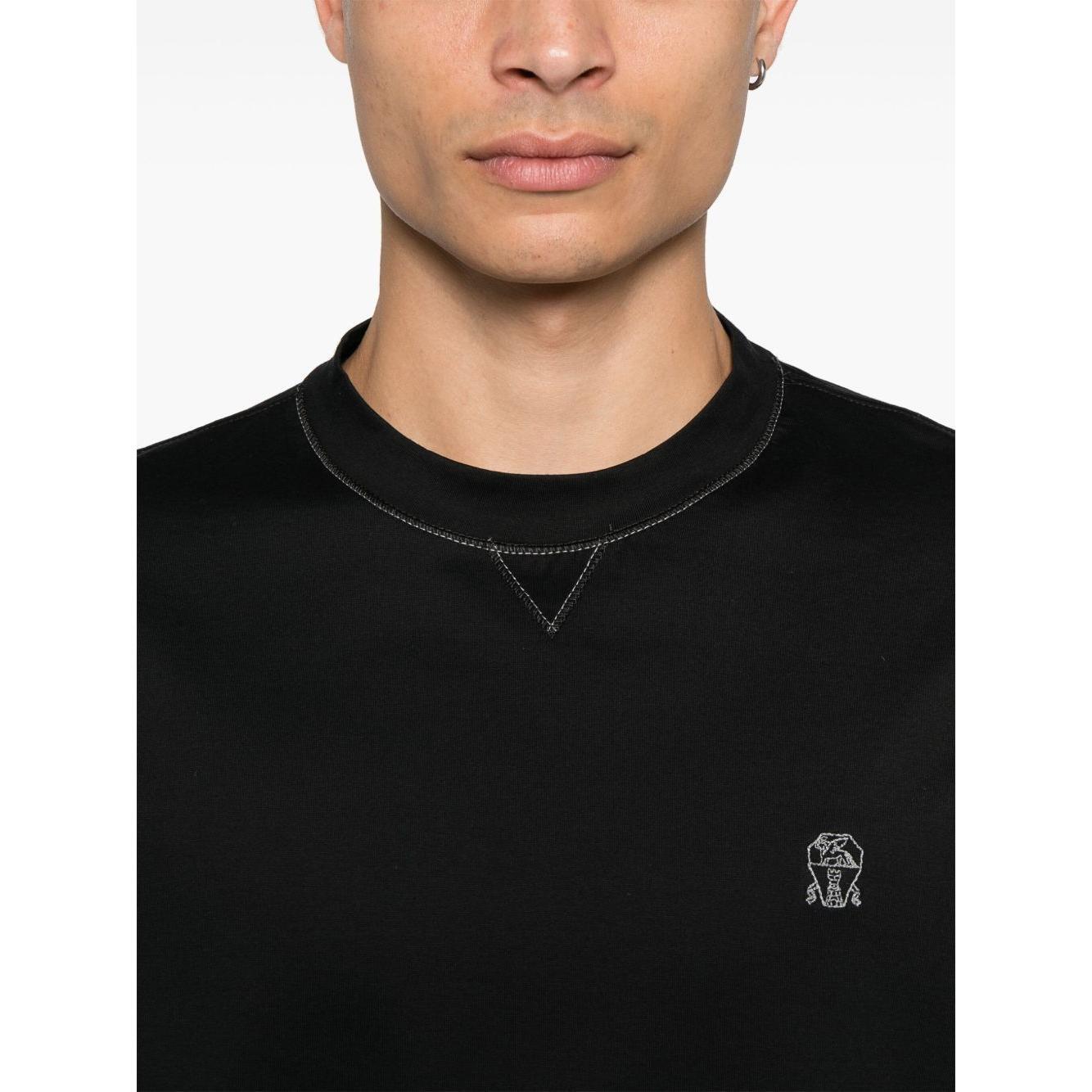 Brunello Cucinelli T-shirts and Polos Black Topwear