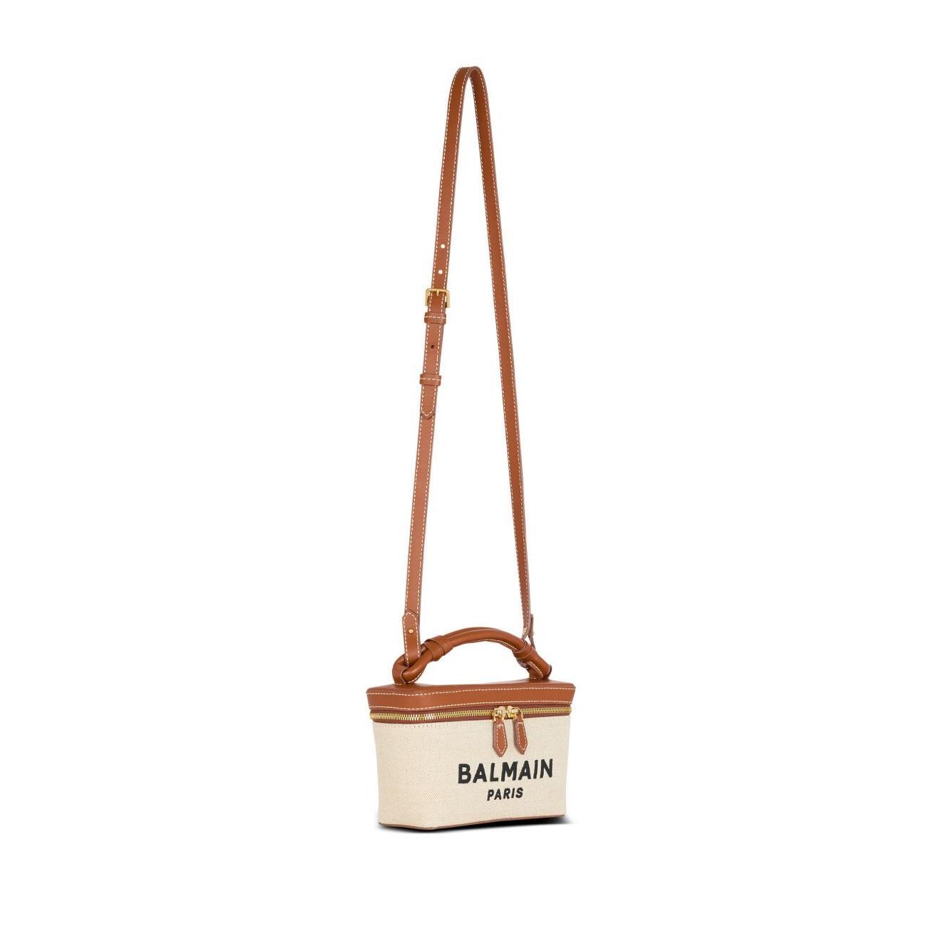Balmain B-Army canvas vanity case Shoulder