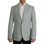 Dolce & Gabbana Light Green Cashmere Silk Blazer JKT3396- 44