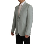Dolce & Gabbana Light Green Cashmere Silk Blazer JKT3396- 44