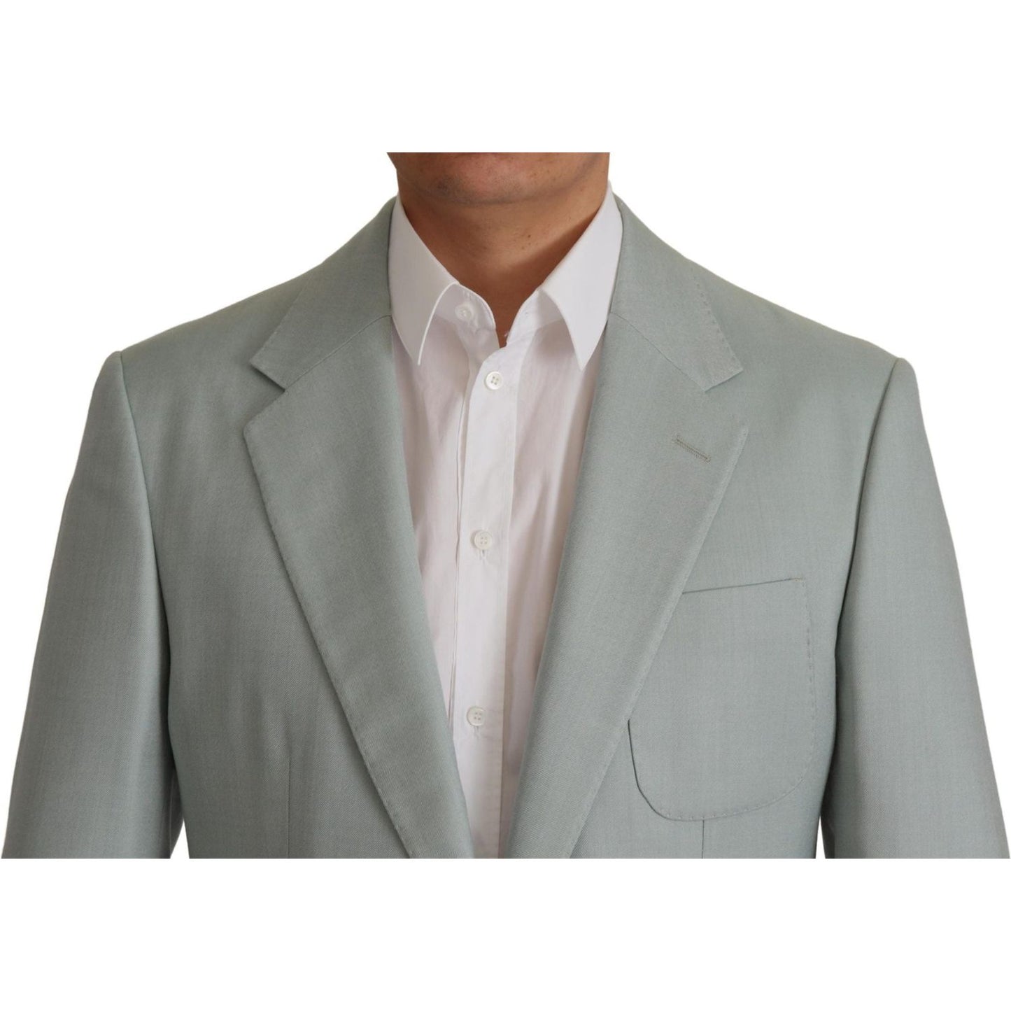 Dolce & Gabbana Light Green Cashmere Silk Blazer JKT3396- 44