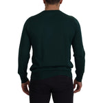 Dolce & Gabbana Green Cashmere Crewneck Pullover Sweater TSH7519- 44