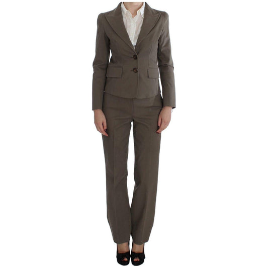 BENCIVENGA Beige Wool Cotton Suit
