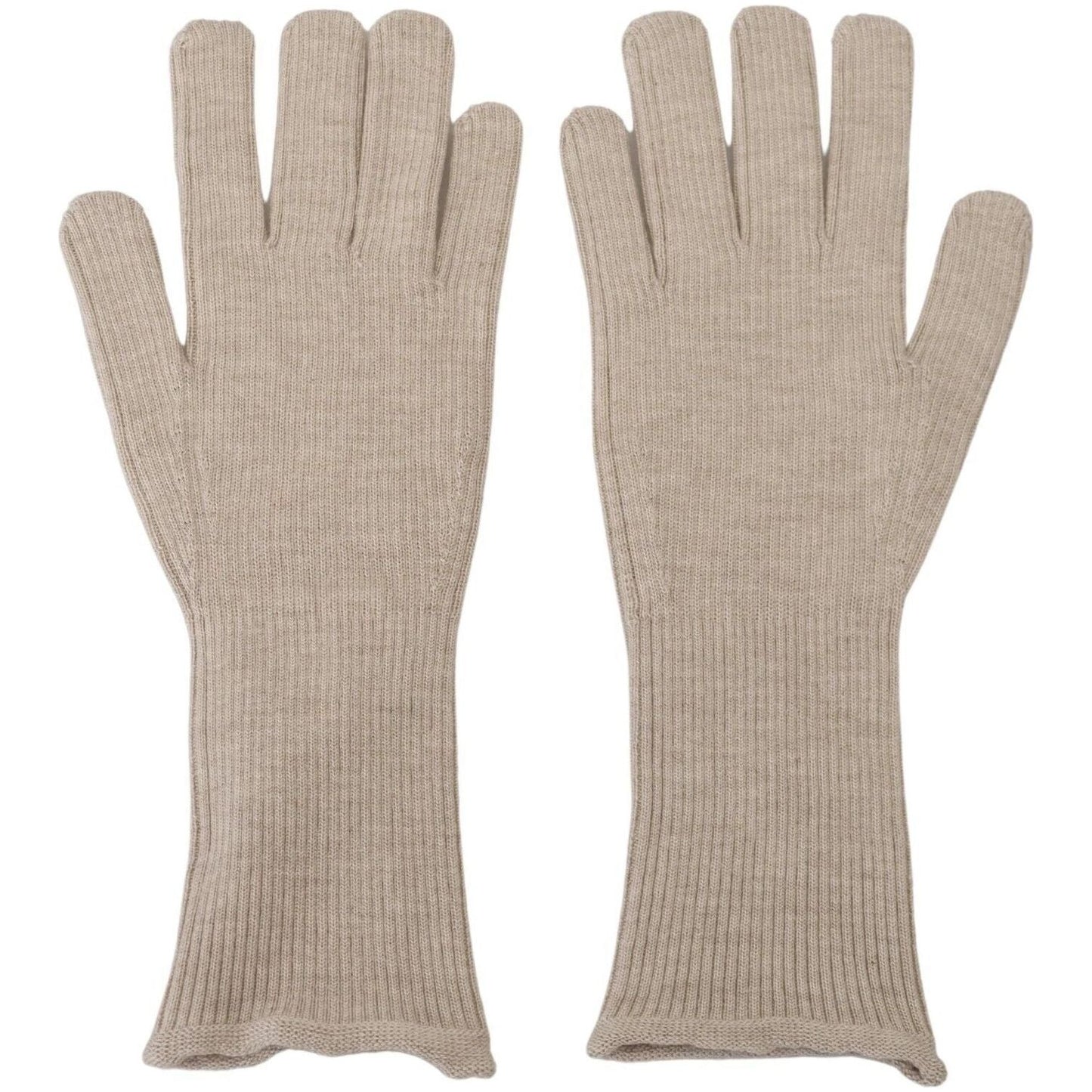 Dolce & Gabbana Ivory Cashmere Silk Hands Mitten Mens Gloves
