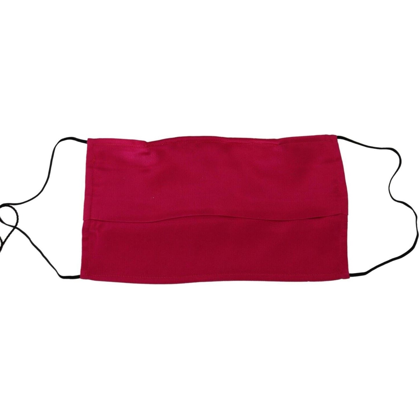 Dolce & Gabbana Red Cotton Pleated Elastic Ear Strap One Size Face Mask