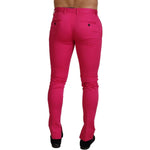 Dolce & Gabbana Pink Zipper Buckle Waist Trousers Pants PAN74387 - 48