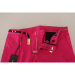 Dolce & Gabbana Pink Zipper Buckle Waist Trousers Pants PAN74387 - 48