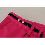 Dolce & Gabbana Pink Zipper Buckle Waist Trousers Pants PAN74387 - 48