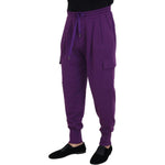 Dolce & Gabbana Purple Cotton Cargo Sweatpants Jogging Pants PAN74243 - 52