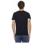 Trussardi Action Black Cotton Men T-Shirt TR-22858-M