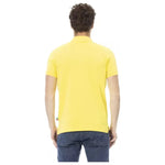 Baldinini Trend Yellow Cotton Men Polo Shirt BA-23205-M
