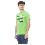 Baldinini Trend Green Cotton Men T-Shirt BA-23180-XS