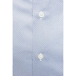 Robert Friedman Light Blue Cotton Men Shirt RO-20390-L
