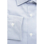 Robert Friedman Light Blue Cotton Men Shirt RO-20390-L