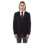 Uominitaliani Black Wool Men's Blazer UO-17094-IT58 | 3XL