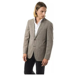 Uominitaliani Gray Wool Men Blazer UO-17095-IT50 | L