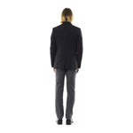 Uominitaliani Black Wool Men's Blazer UO-17094-IT58 | 3XL