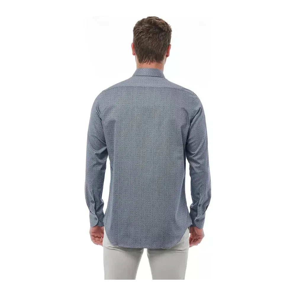 Bagutta Black Cotton Men's Shirt BA-21392-S