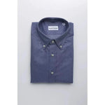 Robert Friedman Blue Cotton Men Shirt RO-20455-M