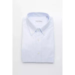 Robert Friedman Light Blue Cotton Men Shirt RO-20466-XL