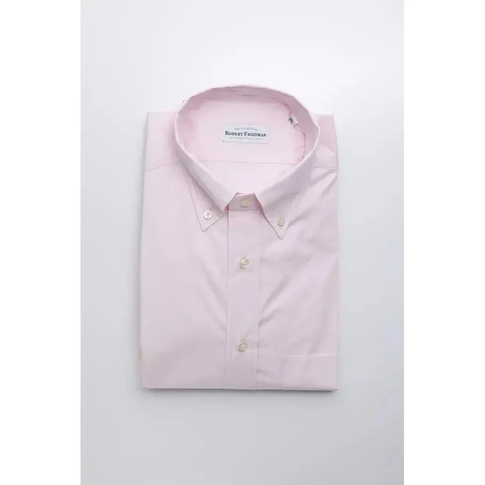 Robert Friedman Multicolor Cotton Men Shirt RO-20444-M
