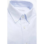 Robert Friedman Light Blue Cotton Men Shirt RO-20466-XL