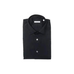 Robert Friedman Black Cotton Men's Shirt RO-20423-M