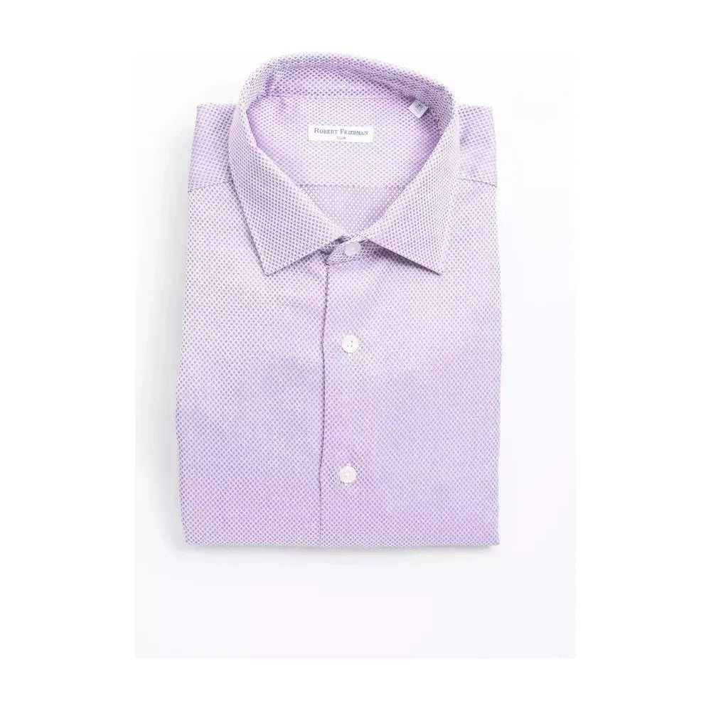 Robert Friedman Multicolor Cotton Men Shirt RO-20393-M