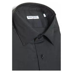 Robert Friedman Gray Cotton Men Shirt RO-20424-M