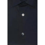 Robert Friedman Black Cotton Men's Shirt RO-20423-M