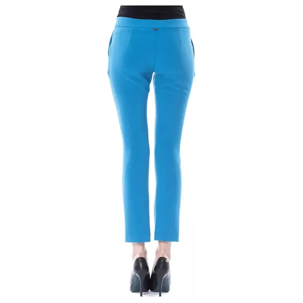 BYBLOS Light Blue Polyester Women Pant BY-17641-IT38 | XS