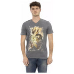 Trussardi Action Gray Cotton Men T-Shirt TR-22833-S