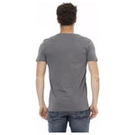Trussardi Action Gray Cotton Men T-Shirt TR-22833-S