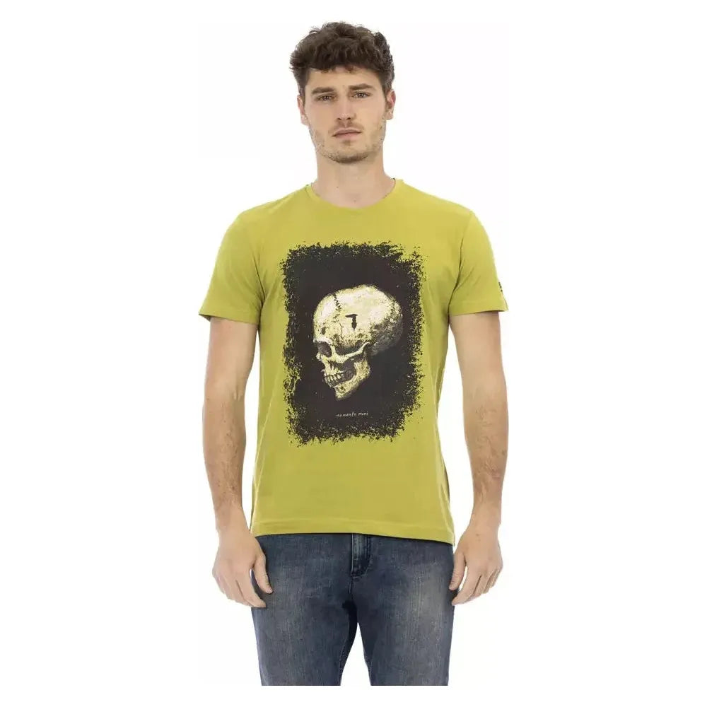 Trussardi Action Green Cotton Men T-Shirt TR-22803-S